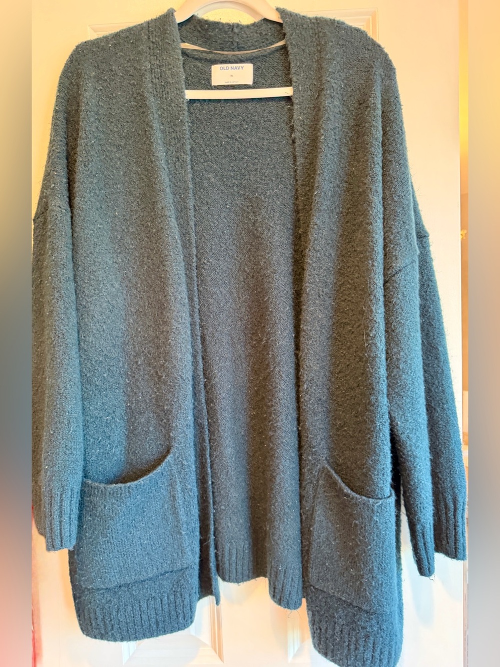 Old Navy | Women's Open-Front Pocket Cardigan | Teal | Size XL